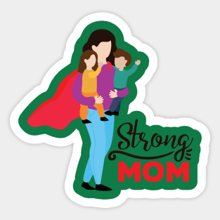 Strong Mom Sticker